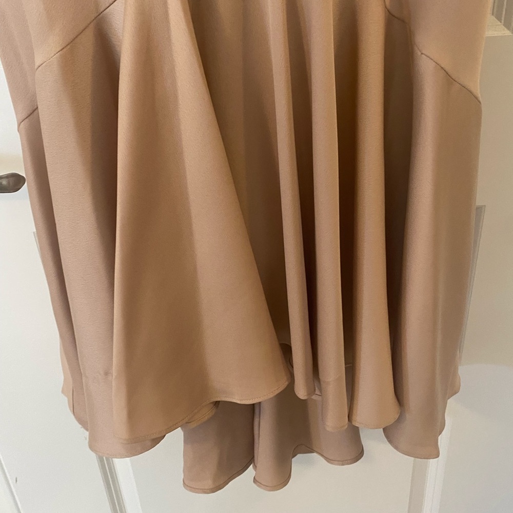 Taylor Champagne Silk Dress